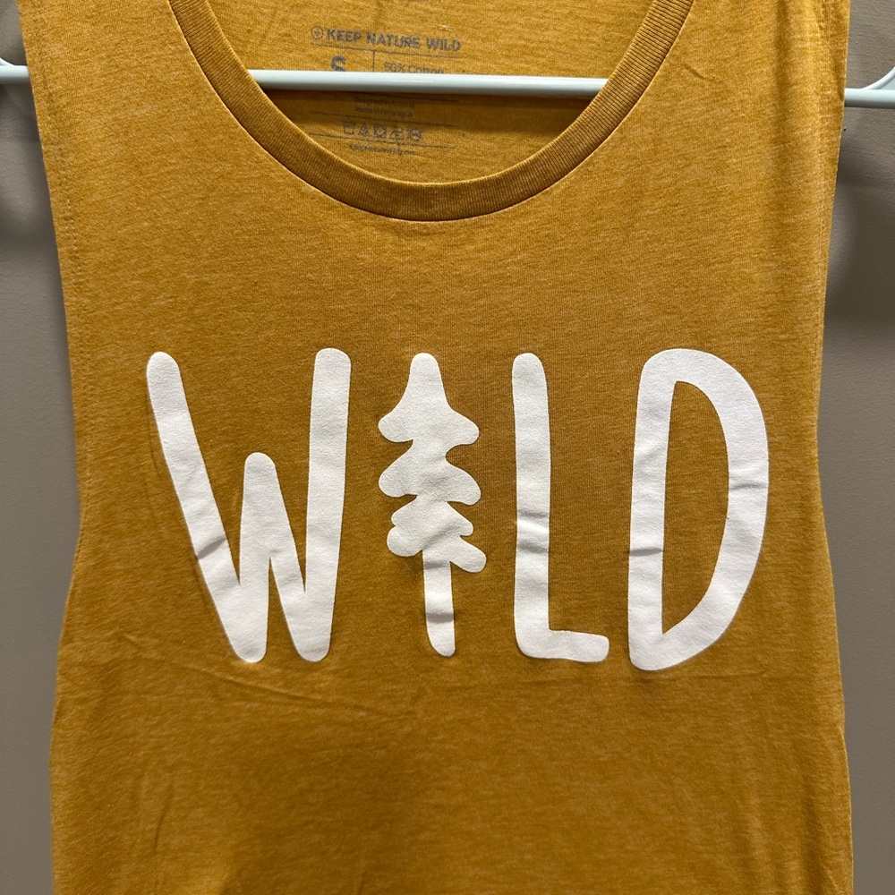 Mustard Yellow 'WILD' Tank Top